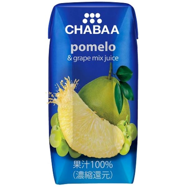 CHABAA 100％ミックスジュース ポメロ 180ml 1箱（36本入