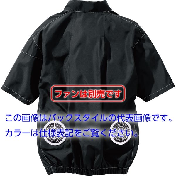 HOOH 快適ウェア 半袖ジャケット V6607-20ブラック4L 村上被服 1