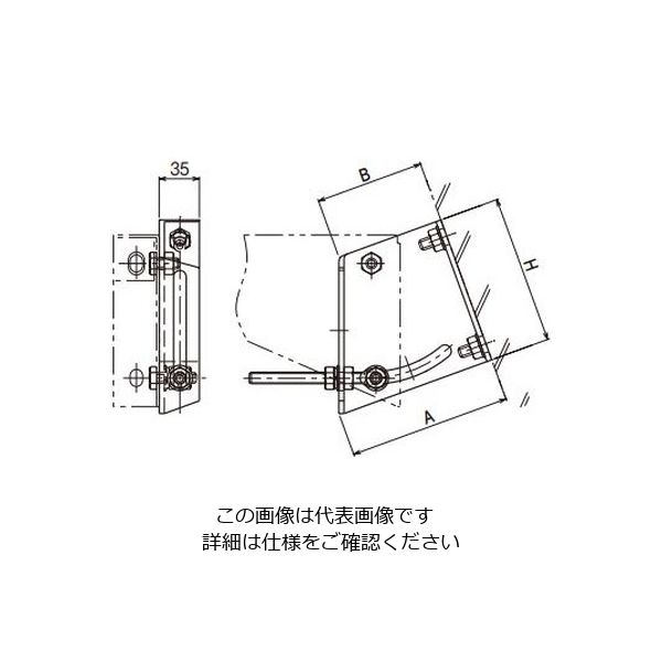 【楽天カード分割】 ネグロス電工 傾斜壁ブラケット取付金具溶融 1個（直送品 ZBKA1 電設用部品・資材