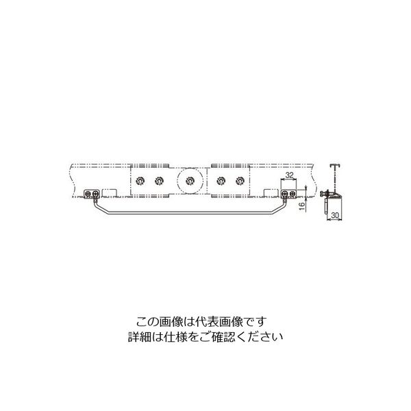 ネグロス電工 アースボンド線 金具付 EBAR5550 1本（直送品）