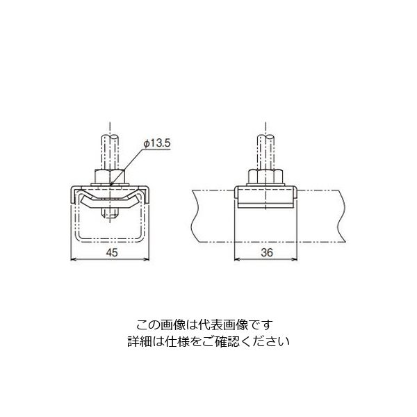 ネグロス電工 ダクター吊り金具 DHUM10 1セット(10個)（直送品） - アスクル