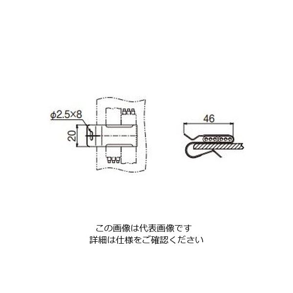 ネグロス電工 FVラック ケーブル支持金具 LF2 1箱（20個）（直送品