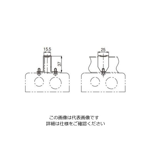 ネグロス電工 ボックス支持金具 T38U 1袋(20個)（直送品） - アスクル