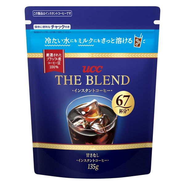 UCC上島珈琲 ザ・ブレンド インスタントコーヒー 1セット（135g×3袋）