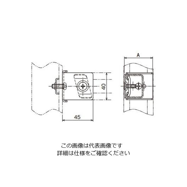 ネグロス電工 軽量間柱用ダクター取付金具 MSC100 1個（直送品