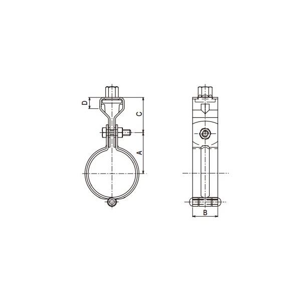 ネグロス電工 配管用鋼管用吊りバンド AKB200A 1個（直送品） - アスクル