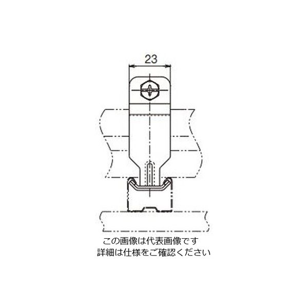 ネグロス電工 野ぶち受け材接続補強金具 AKC1R 1袋(10個)（直送品