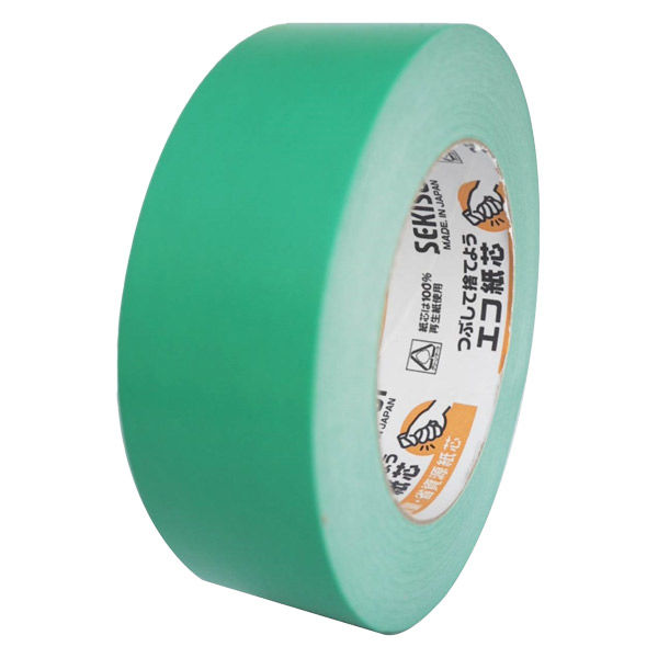 ガムテープ】 カラークラフトテープ No.500WC 幅38mm×長さ50m 緑 積水 