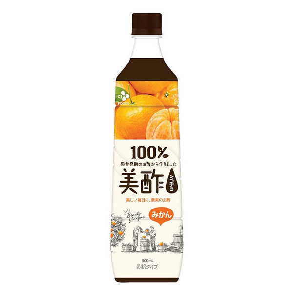 CJジャパン 美酢（ミチョ）みかん 900ml 1セット（3本） - アスクル