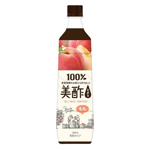 CJジャパン 美酢（ミチョ）もも 900ml 1セット（3本） - アスクル