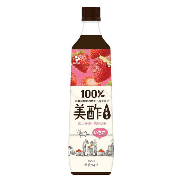 CJジャパン 美酢（ミチョ）いちご 900ml 1セット（3本）