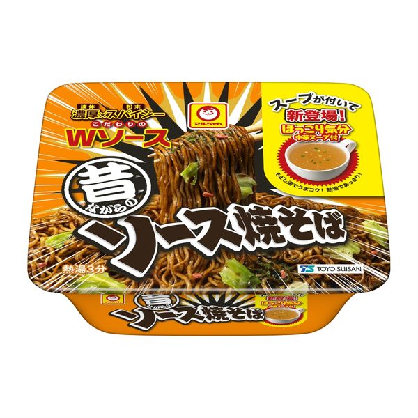 カップ麺 マルちゃん 昔ながらのソース焼そば こだわりのWソース 中華スープ付 116g 1セット（12個） 東洋水産 - アスクル