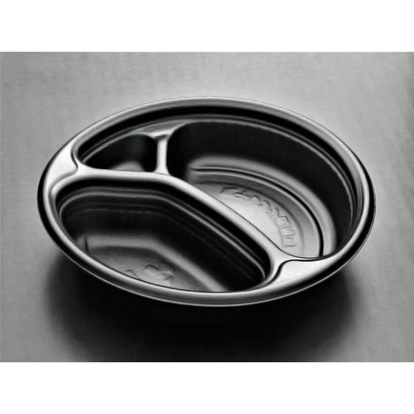ごちカレー 丸本体 黒 200枚(25×8) RHDT786 リスパック（直送品