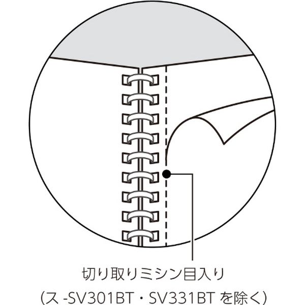 コクヨ ソフトリングノート（ドット入り罫線） Ｂ５ 罫幅６ｍｍ ４０枚