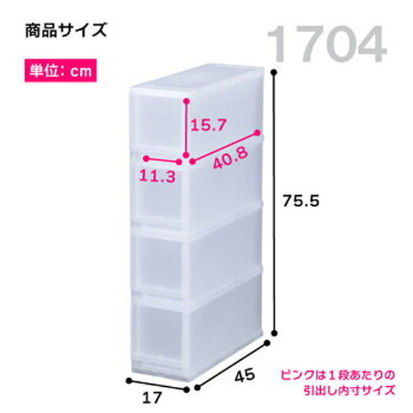 伸和 積み重ね収納ボックス/プラスト FR1704 1セット（3個）（直送品