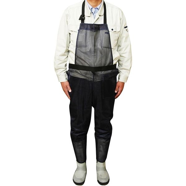 斎藤撚糸 草刈用Handyエプロン ブラック 90091 1着（直送品） - アスクル