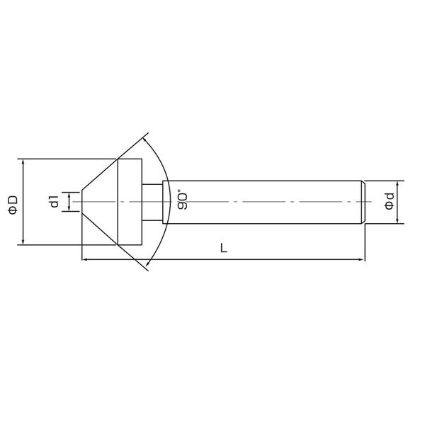 プラス工具製作所 C面取りカッター 90°TINコーティング CC-T