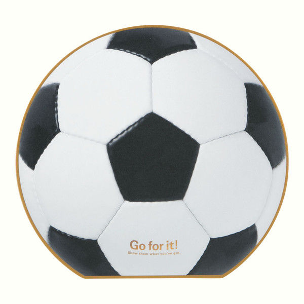カラー色紙 丸形 サッカーボール柄 33196006 1セット（2枚） デザインフィル（直送品）