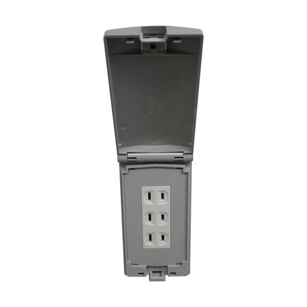 TERADA スリムコンセント用カバー RDS30000GY 1個 455-4460