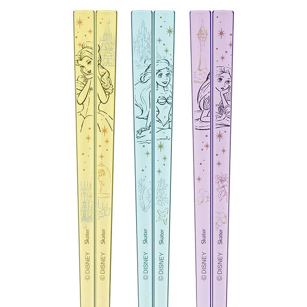 スケーター AAC45T アクリル箸 21cm 3Pセット 【プリンセス