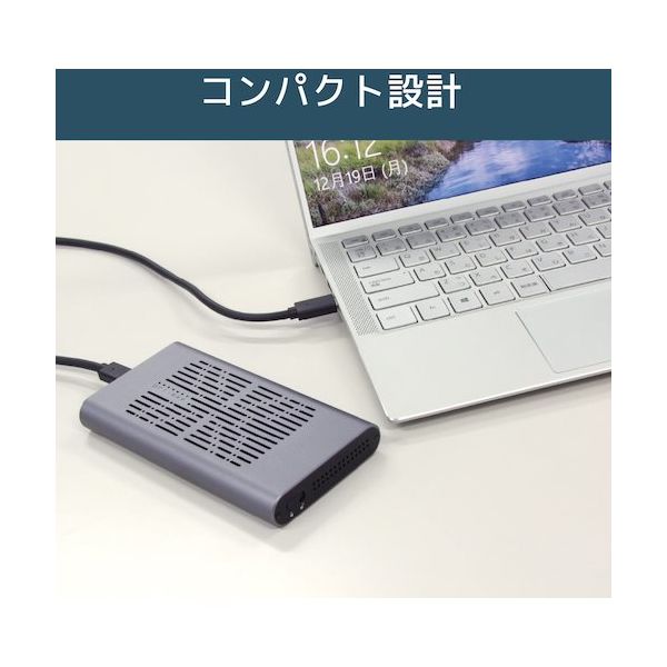 RATOC USB3.2 Gen2x2 M.2 SSDケース(クローン機能搭載・NVMe 2台