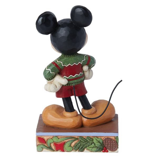 enesco クリスマスセーターを着たミッキー フィギュア 高さ14cm