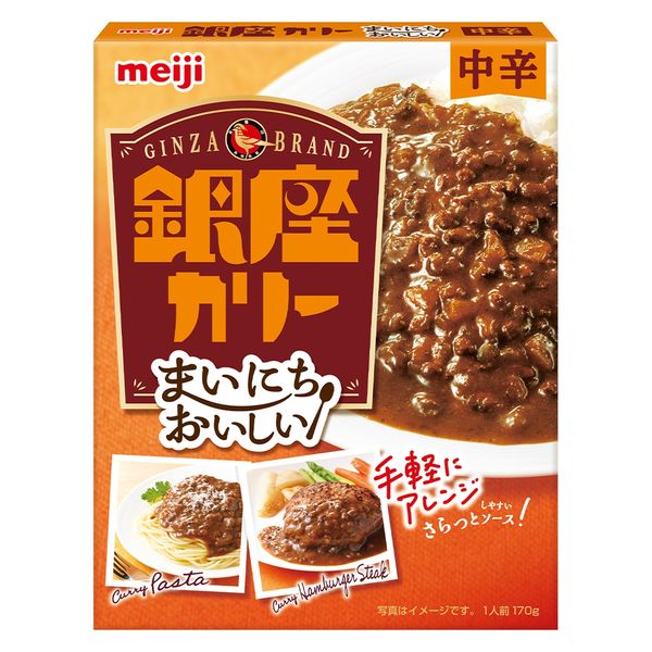 明治 まいにちおいしい銀座カリー 中辛 1人前・170g 1セット（1