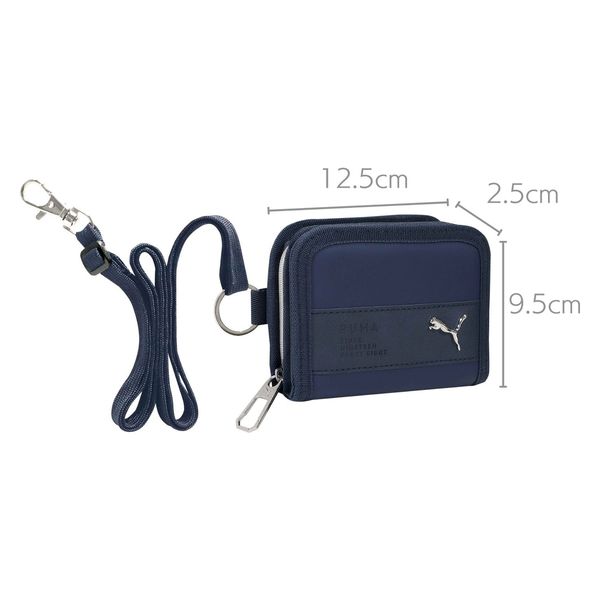 クツワ PUMA(プーマ) 2つ折りホック ウォレット ネイビー PM510NB 1 