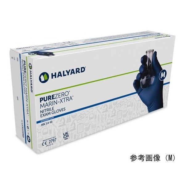 O&M Halyard Japan ピュアゼロ マリンエクストラ ニトリルグローブ XS