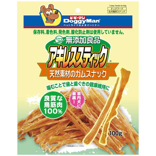 ドギーマンハヤシ 無添加良品 アキレススティック 100g 1セット（1袋×3）犬用 おやつ - アスクル