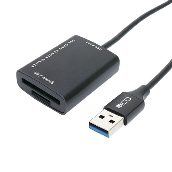 ナカバヤシ SD・microSD カードリーダー ライタ USB-A ケーブル70cm