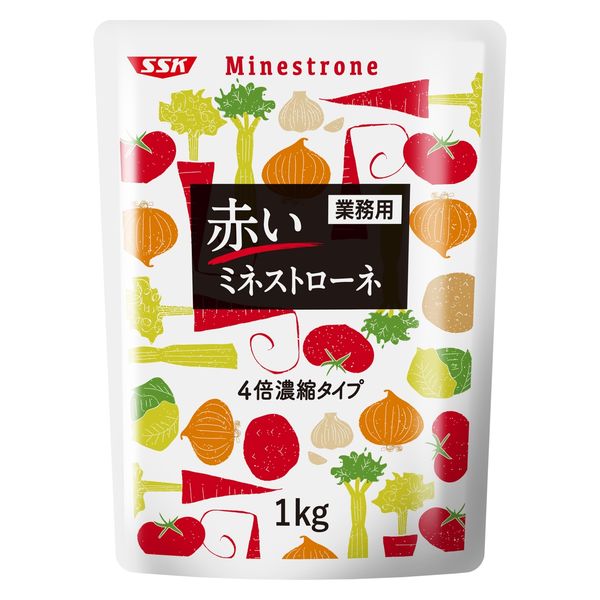 清水様送料分 清水食品 業務用赤いミネストローネ（4倍濃縮タイプ）1kg 1