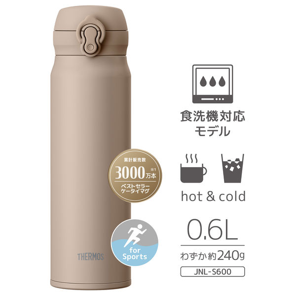 アウトレット】サーモス 真空断熱ケータイマグ 600ml グレーベージュ