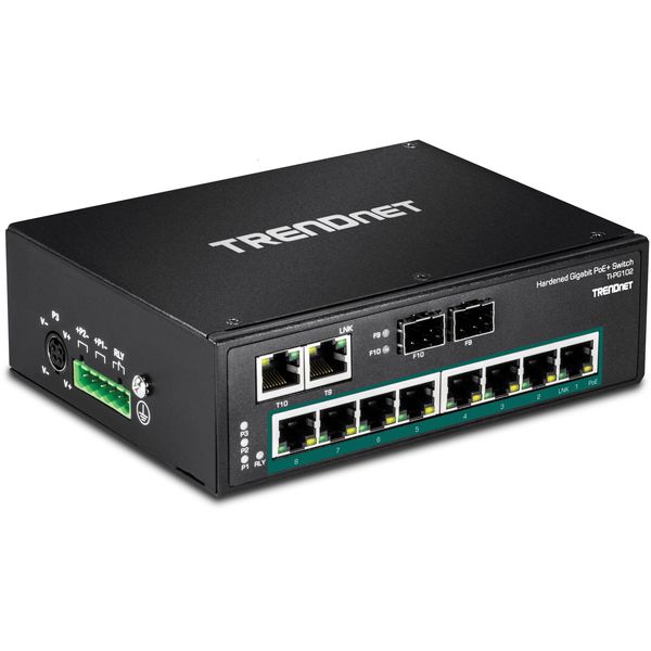 TRENDnet 産業用PoEスイッチングハブ af/at ギガ 10ポート TI-PG102 1