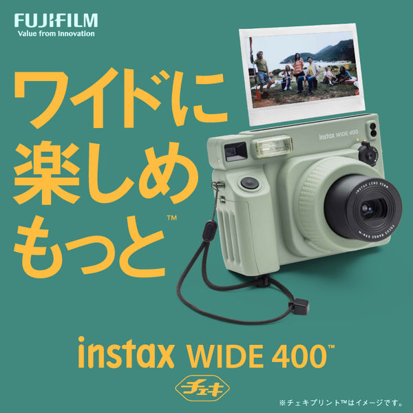 富士フィルム インスタントカメラ チェキ instax WIDE 400 1台 - アスクル