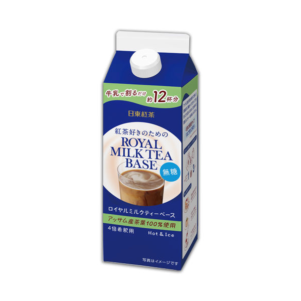 日東紅茶 ロイヤルミルクティーベース 無糖 480ml 1箱（12本入
