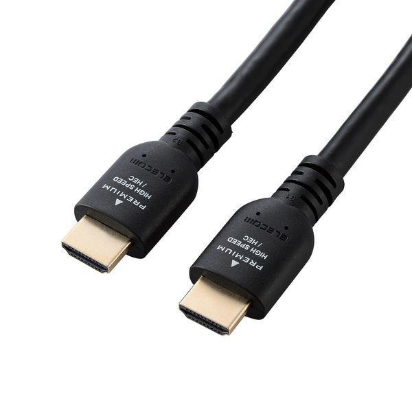 HDMI ケーブル 5m プレミアムハイスピード 4K 60Hz ブラック DH-HDPS14E50BK2 エレコム 1個（直送品） - アスクル