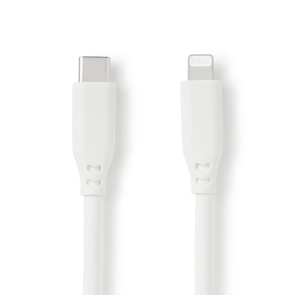 無印良品 やわらかくて絡まりにくいライトニングケーブル1m（USB-C