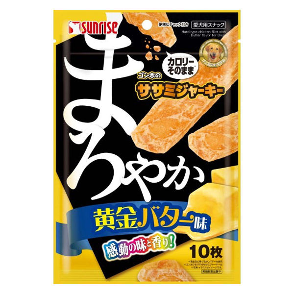 ゴン太のササミジャーキー まろやか黄金バター味 10枚入 1セット（1袋×6）マルカン 犬用 おやつ - アスクル