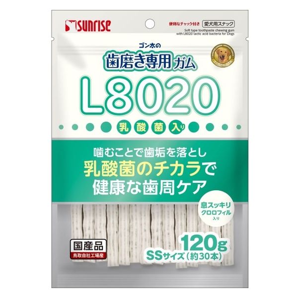 ゴン太の歯磨き専用ガム L8020乳酸菌入 SS クロロフィル入 国産
