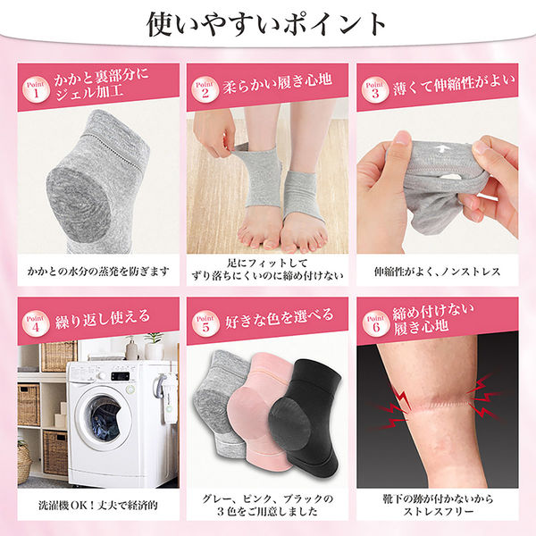 アクセス かかとつるつるソックスNEO 踵 ひび割れ乾燥ケア