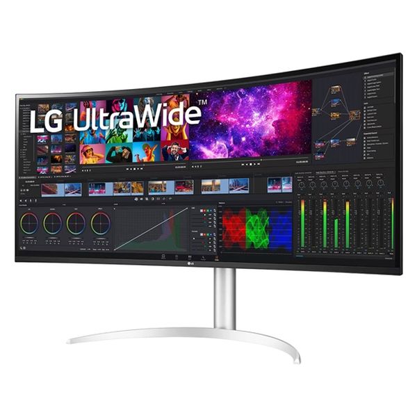 LG 39.7インチ 5K2K Nano IPS 曲面型ウルトラワイドモニター 40WP95C-W 1台（直送品） - アスクル