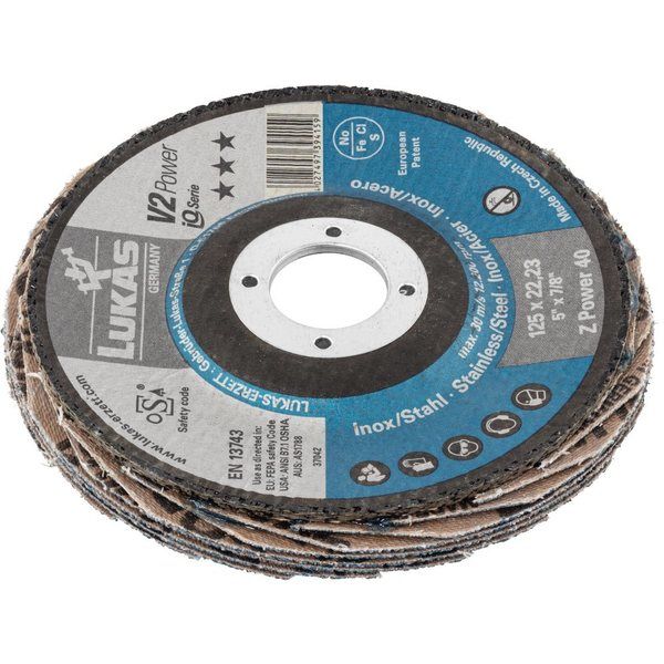 LUKASーERZETT LUKAS ルーカス #40/178mm フラップディスク A27441780401445 1セット(10枚)（直送品） LUKASーERZETT 1セット(10枚)（直送品） RI1855663937(14160円)