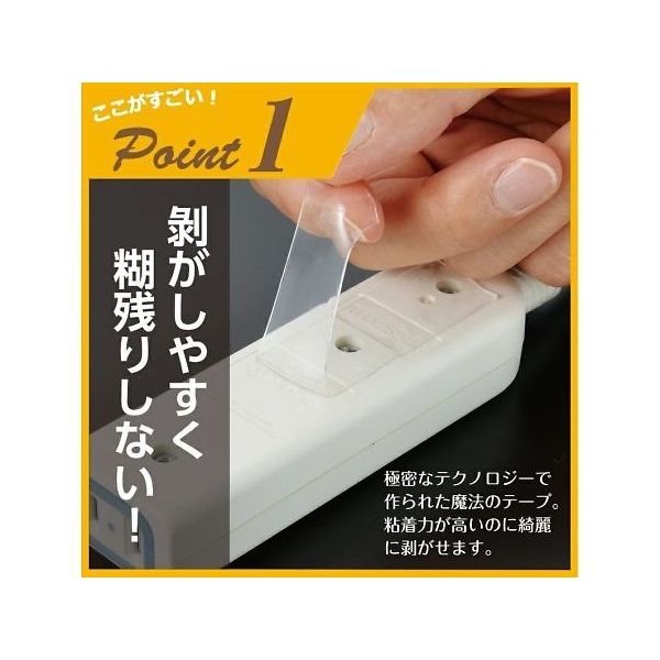 サンユー印刷 ワンダーテープ はがせる両面テープ(超強力透明