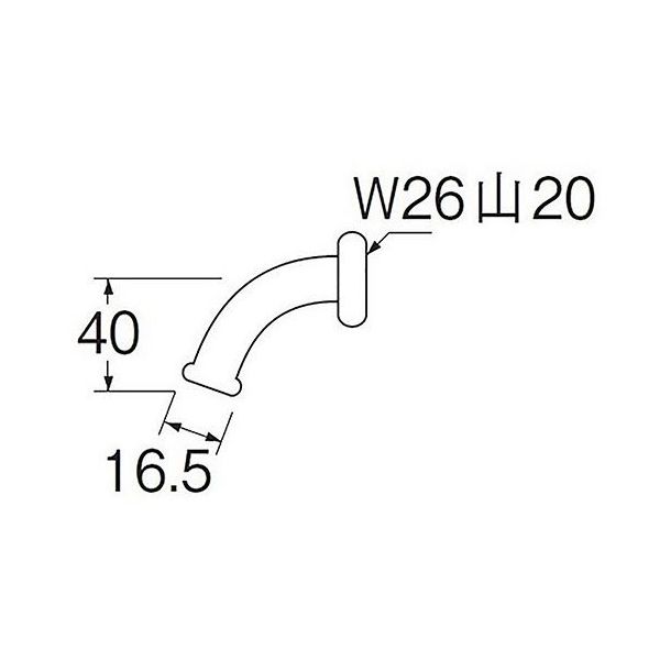 SANEI 万能ホームパイプ PY12J-64X-16 1個 63-7897-98（直送品
