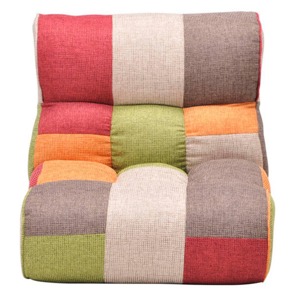 軒先渡し】HIKARI ピグレット ソファみたいな座椅子 パッチワーク柄