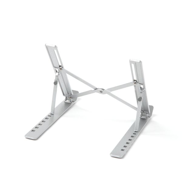 折り畳みアルミPCスタンド シルバー LAKOLE/ラコレ - アスクル