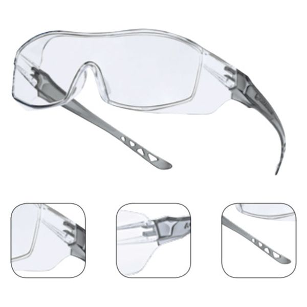 セーフラン安全用品 HEKLA2 CLEAR 安全メガネ(オーバーグラス