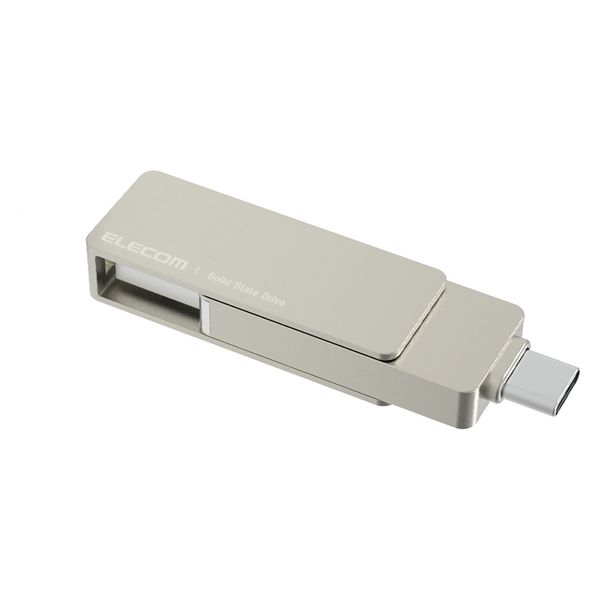 ELECOM - ELECOM　外付けポータブルSSD ESD-EWC0250GSV　シルバー　250GB 楽天市場】エレコム 外付けポータブルSSD 250GB