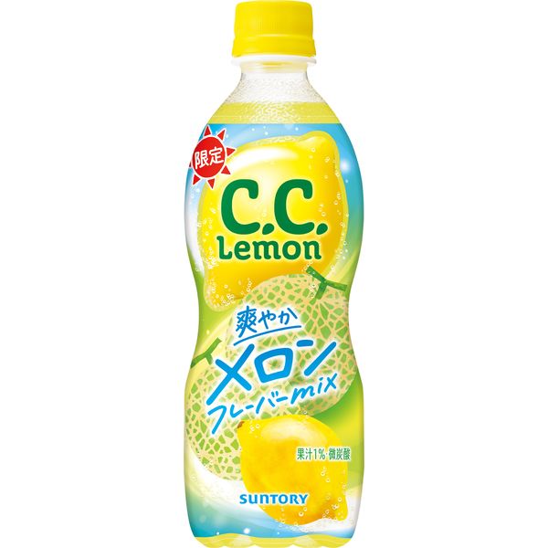 ワゴンセール】サントリー C.C.レモン メロンフレーバーミックス 500ml 1箱（24本入） - アスクル